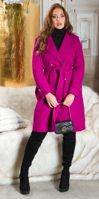 Musthave Coat with golden details Pink